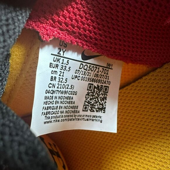 ❤️❤️Rare Nike Force 1 LV8 PS AF1 CNY Lion Dance 2Y Kids Shoes Yellow DQ5071-701 - Picture 8 of 9